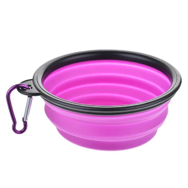 Portable Pet Food Collapsible Bowl