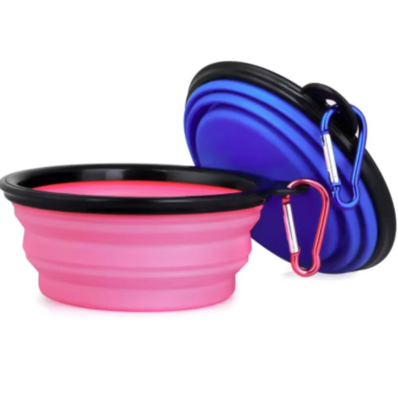 Portable Pet Food Collapsible Bowl