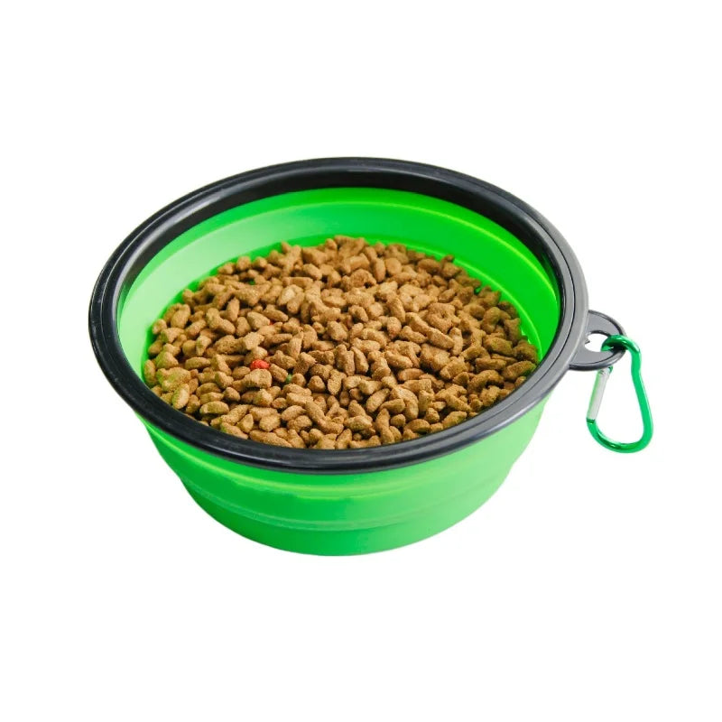 Portable Pet Food Collapsible Bowl