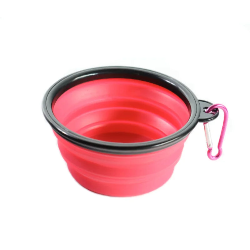 Portable Pet Food Collapsible Bowl