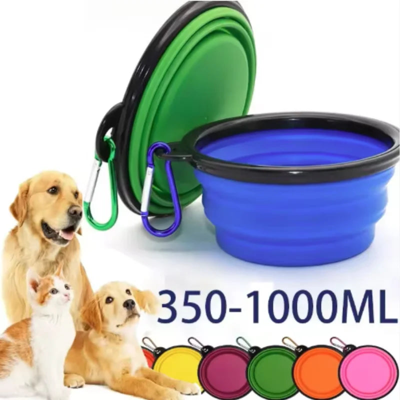 Portable Pet Food Collapsible Bowl