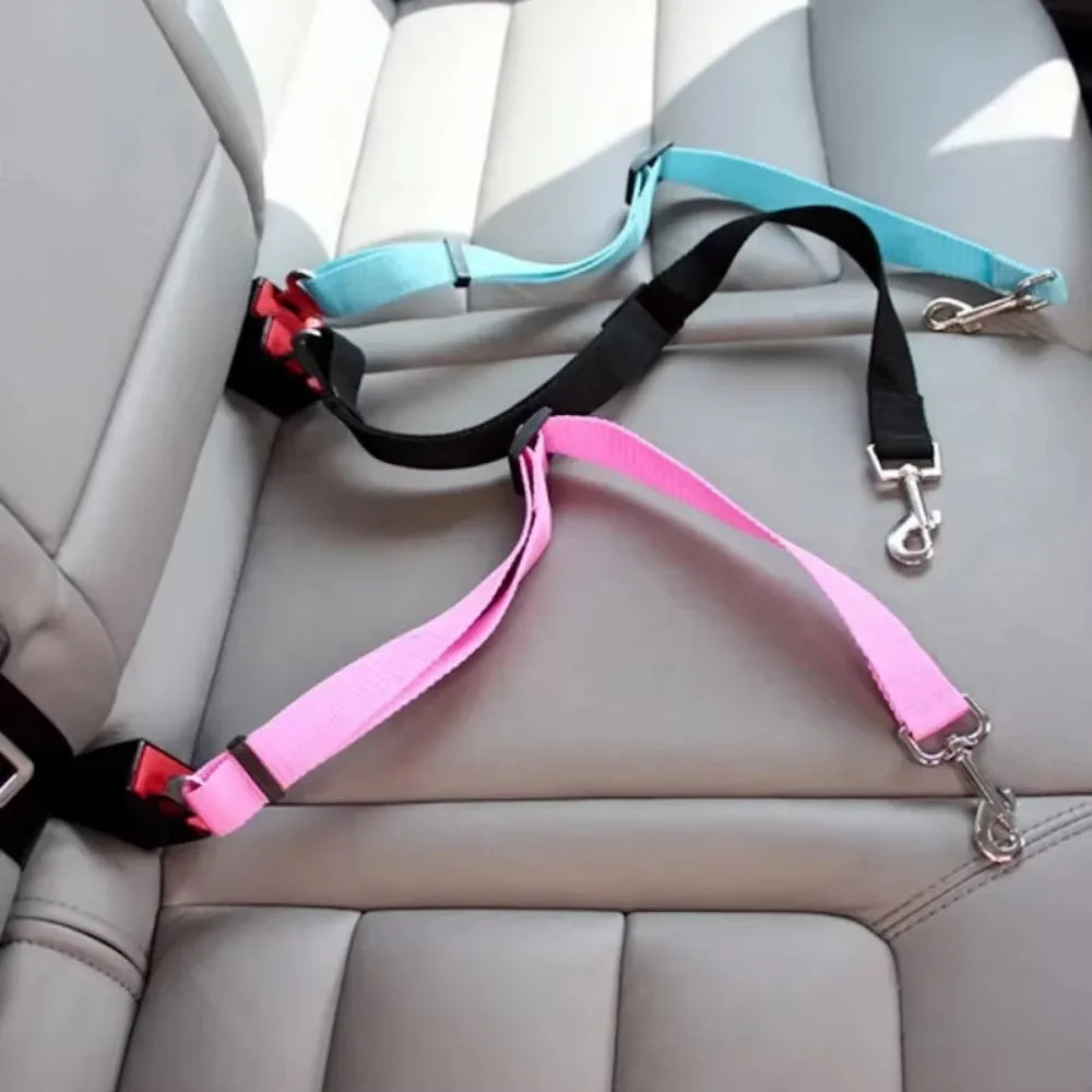 Dog Car Seat Belt Dog Accessories Adjustable Harness